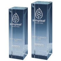 Metropolis Engraved Crystal Trophy | 150mm | G24