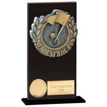 Euphoria Hero Nearest Pin Glass Trophy | Jet Black | 160mm |