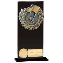 Euphoria Hero Nearest Pin Glass Trophy | Jet Black | 180mm |