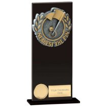 Euphoria Hero Nearest Pin Glass Trophy | Jet Black | 200mm |