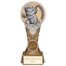 Ikon Goof Balls Bunkered Golf Trophy | Antique Silver & Gold | 175mm | G24