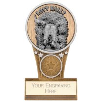 Ikon Goof Balls Lost Balls Golf Trophy | Antique Silver & Gold | 125mm | G9