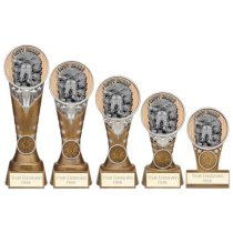Ikon Goof Balls Lost Balls Golf Trophy | Antique Silver & Gold | 150mm | G24