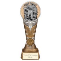 Ikon Goof Balls Lost Balls Golf Trophy | Antique Silver & Gold | 200mm | G24