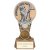 Ikon Goof Balls Nearest The Pin Golf Trophy | Antique Silver & Gold  | 150mm | G24 - PA24404B