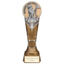 Ikon Goof Balls Nearest The Pin Golf Trophy | Antique Silver & Gold | 225mm | G24