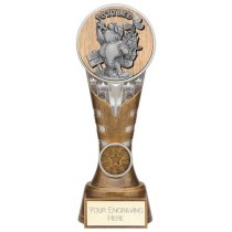 Ikon Goof Balls Sozzled Golf Trophy | Antique Silver & Gold | 200mm | G24