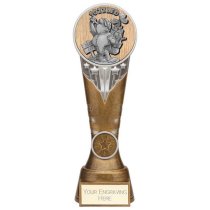 Ikon Goof Balls Sozzled Golf Trophy | Antique Silver & Gold | 225mm | G24