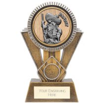 Apex Goof Balls Bandit Golf Trophy | Antique Gold & Silver | 180mm | G25