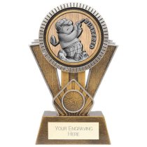 Apex Goof Balls Bunkered Golf Trophy | Antique Gold & Silver | 180mm | G25