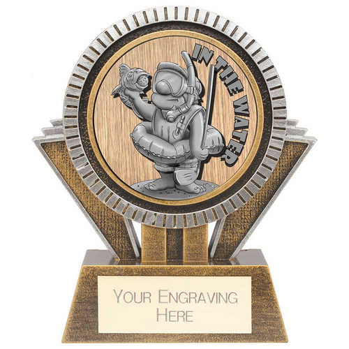 Apex Goof Balls In The Water Golf Trophy | Antique Gold & Silver | 130mm | G25