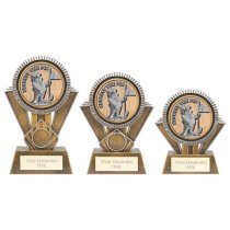 Apex Goof Balls Nearest The Pin Golf Trophy | Antique Gold & Silver | 130mm | G25