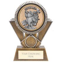 Apex Goof Balls Sozzled Golf Trophy | Antique Gold & Silver | 155mm | G25