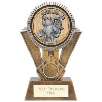 Apex Goof Balls Sozzled Golf Trophy | Antique Gold & Silver | 180mm | G25