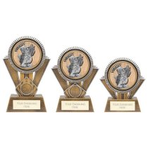 Apex Goof Balls Sozzled Golf Trophy | Antique Gold & Silver | 130mm | G25