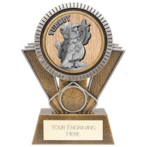 Apex Goof Balls Sozzled Golf Trophy | Antique Gold & Silver | 155mm | G25