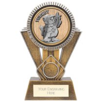 Apex Goof Balls Sozzled Golf Trophy | Antique Gold & Silver | 180mm | G25