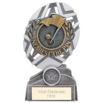 The Stars Nearest Pin Plaque Golf Trophy | Silver & Gold | 170mm | G25