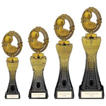 Maverick Heavyweight Golf Trophy | Black & Gold | 250mm | G7