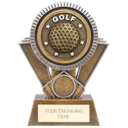 Apex Ikon Golf Trophy | Gold & Silver | 155mm | G25