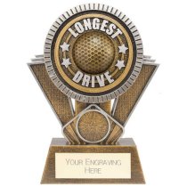 Apex Ikon Longest Drive Golf Trophy | Gold & Silver | 155mm | G25