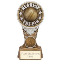 Ikon Tower Nearest the Pin Golf Trophy | Antique Silver & Gold | 150mm | G24