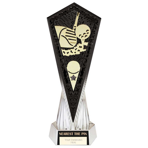 Inferno Golf Nearest The Pin Trophy | Carbon Black & Ice Platinum | 270mm | G25