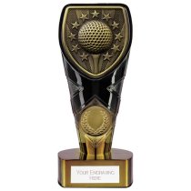 Fusion Cobra Golf Trophy | Black & Gold | 150mm | G7