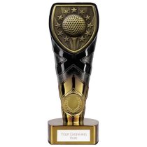 Fusion Cobra Golf Trophy | Black & Gold | 175mm | G7