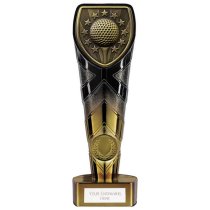 Fusion Cobra Golf Trophy | Black & Gold | 200mm | G7