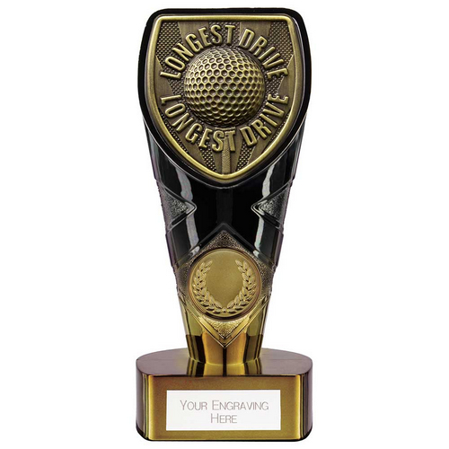 Fusion Cobra Golf Longest Drive Trophy | Black & Gold | 150mm | G7