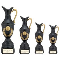 Replica Golf Claret Jug Trophy | Antique Black & Gold | 300mm | G25