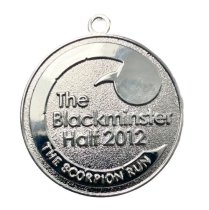 Double sided bespoke medal | Ribbon Loop | No Enamel | Chrome Plated