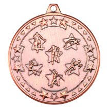 Multi Athletics Tri Star Medal | Bronze | 50mm