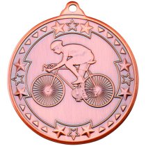 Cycling Tri Star Medal | Bronze | 50mm