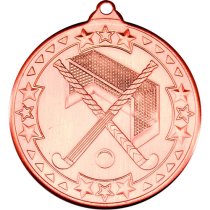 Hockey Tri Star Medal | Bronze | 50mm