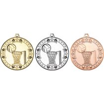 Netball Tri Star Medal | Bronze | 50mm