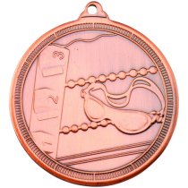 Swimming 'Multi Line' Medal | Bronze | 50mm