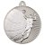 Basketball Two Colour Medal | Matt Silver & Silver | 50mm - MV15S