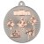 Multi Athletics Two Colour Medal | - Matt Silver & Bronze 2In | 50mm - MV30BZ