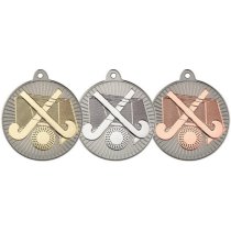 Hockey Two Colour Medal | Matt Silver & Bronze | 50mm