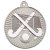 Hockey Two Colour Medal | Matt Silver & Silver | 50mm - MV18S