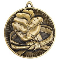 Martial Arts Deluxe Medal | Antique Gold | 60mm