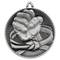 Martial Arts Deluxe Medal | Antique Silver | 60mm