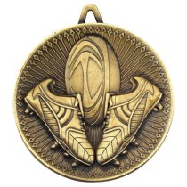 Rugby Deluxe Medal | Antique Gold | 60mm