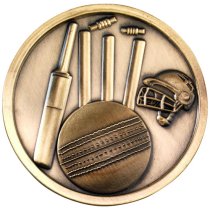 Cricket Medallion | Antique Gold | 70mm