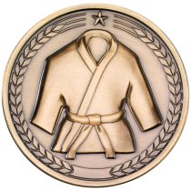 Martial Arts Medallion | Antique Gold | 70mm
