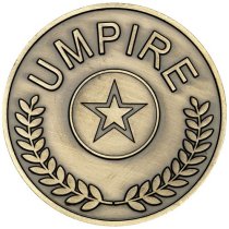 Umpire Medallion | Antique Gold | 70mm