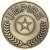 Umpire Medallion | Antique Gold | 70mm - MP312AG