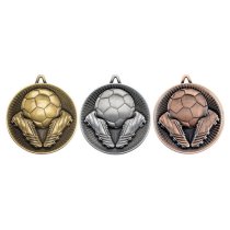 Football Deluxe Medal | Antique Gold | 60mm